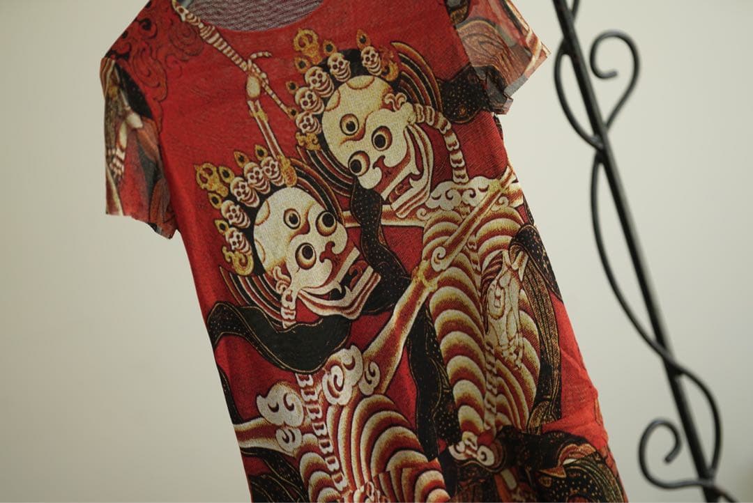 VIVIENNE TAM ヴィヴィアンタム スカル パワーネット ワンピース