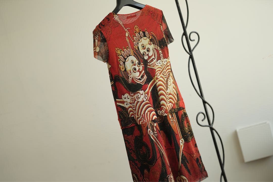 VIVIENNE TAM ヴィヴィアンタム スカル パワーネット ワンピース