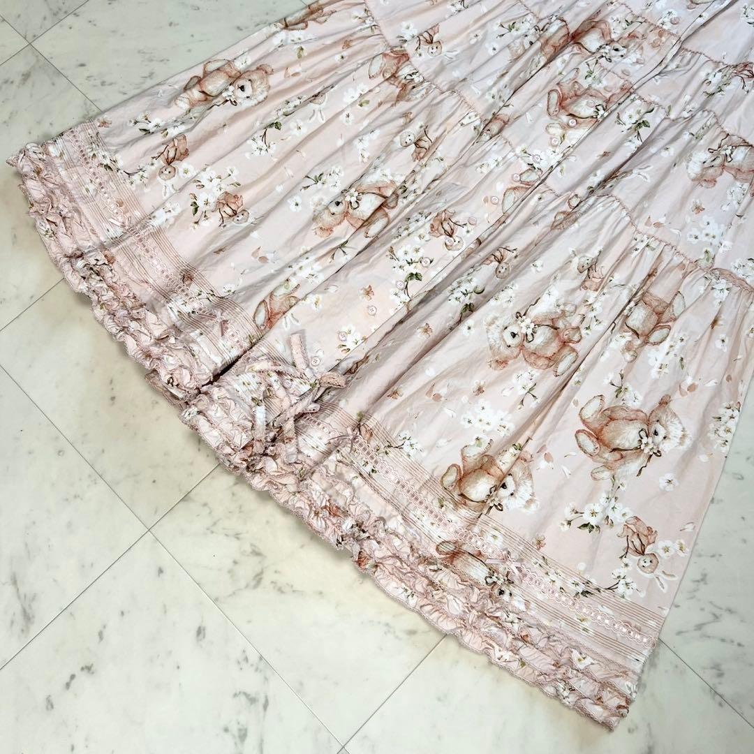 定価12万 タグ付 PINKHOUSE 2025 桜テディのワンピース ピンク