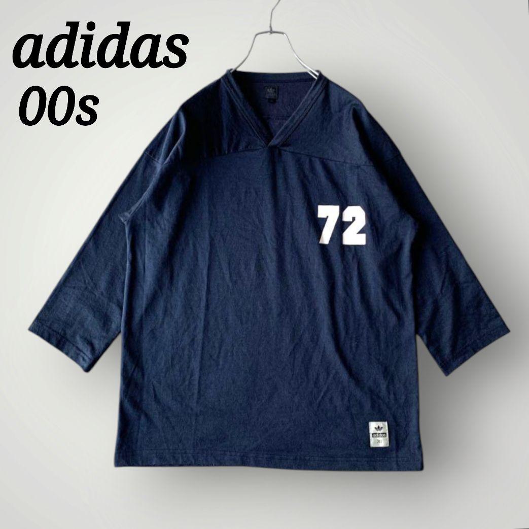 希少 00s アディダス フットボール Tシャツ ナンバリングXXL