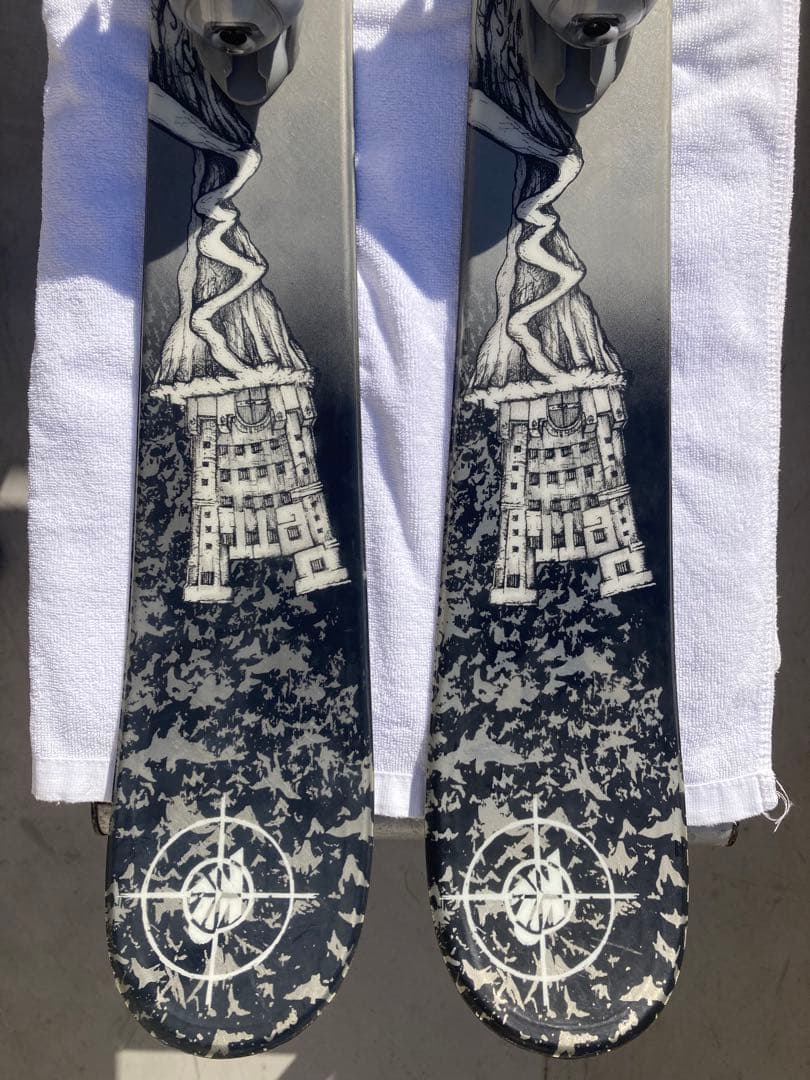 ショートスキー(ファン ミドル ミッド) 解放ビィンディング K2 marker