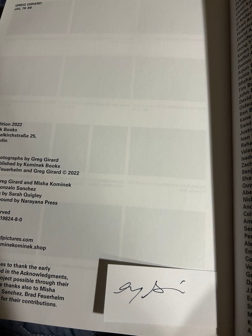 グレッグ・ジラード Greg GIRARD JAL 76 88