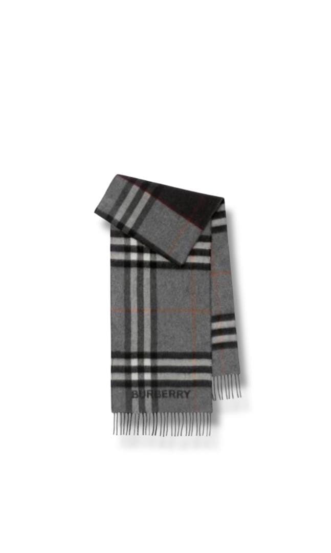 極美品✨現行ロゴ BURBERRY バーバリーチェック カシミア100%マフラー