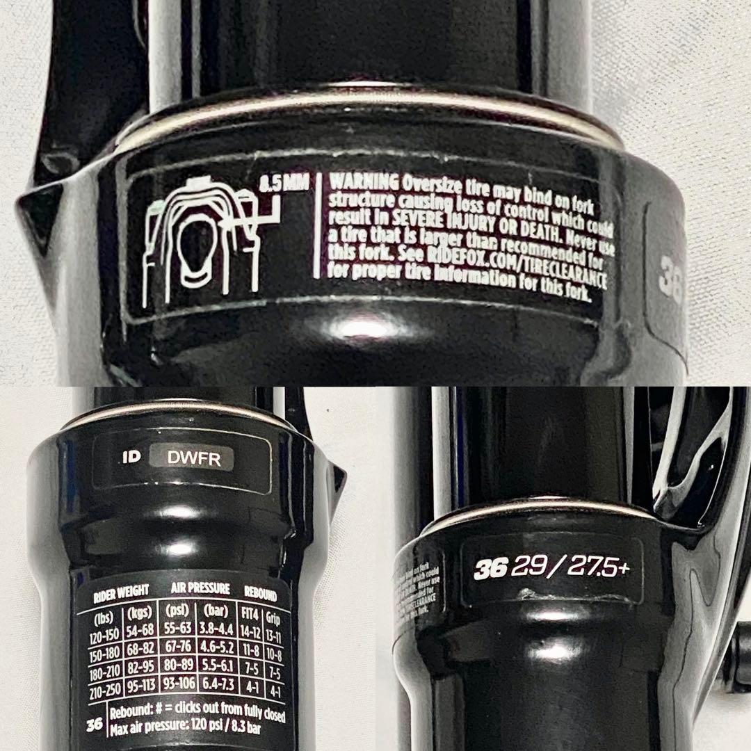 パーツ FOX 36 29er/27.5+ boost