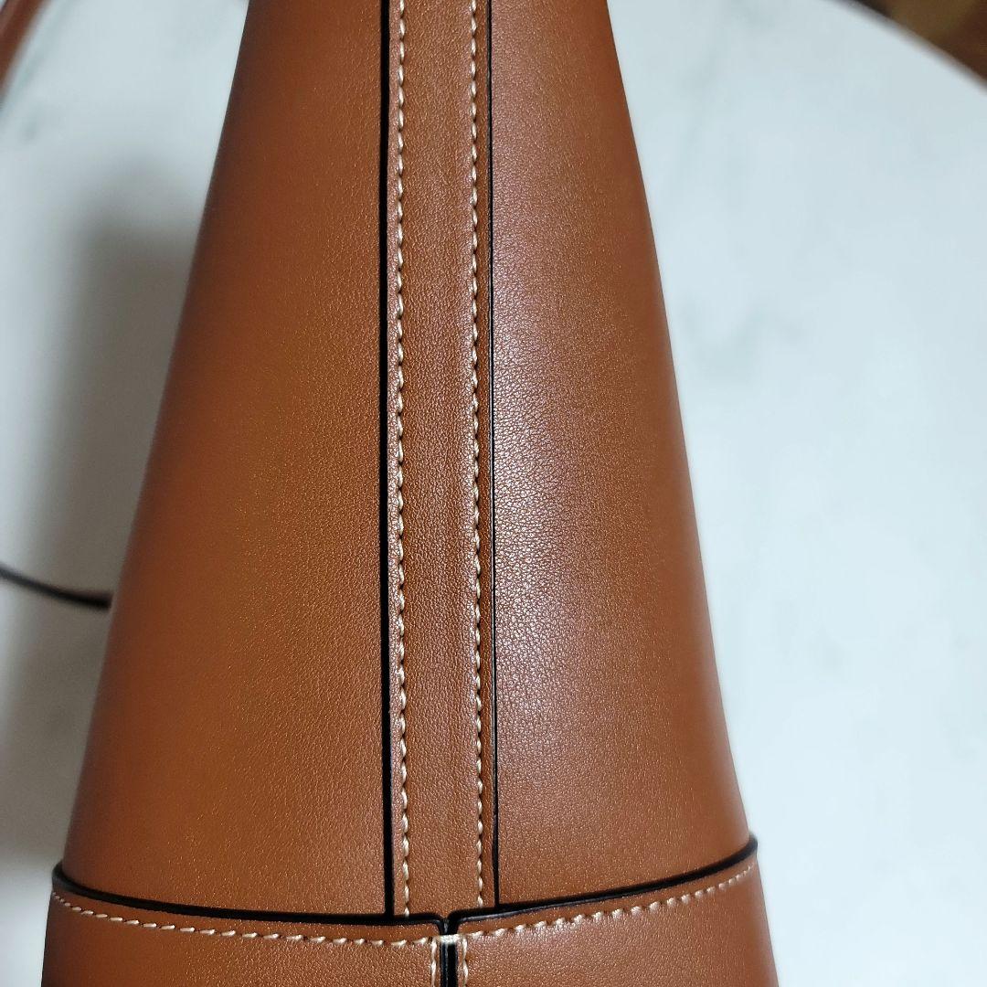 CELINE・ブラウンレザー・バケツ型・ショルダーバッグ