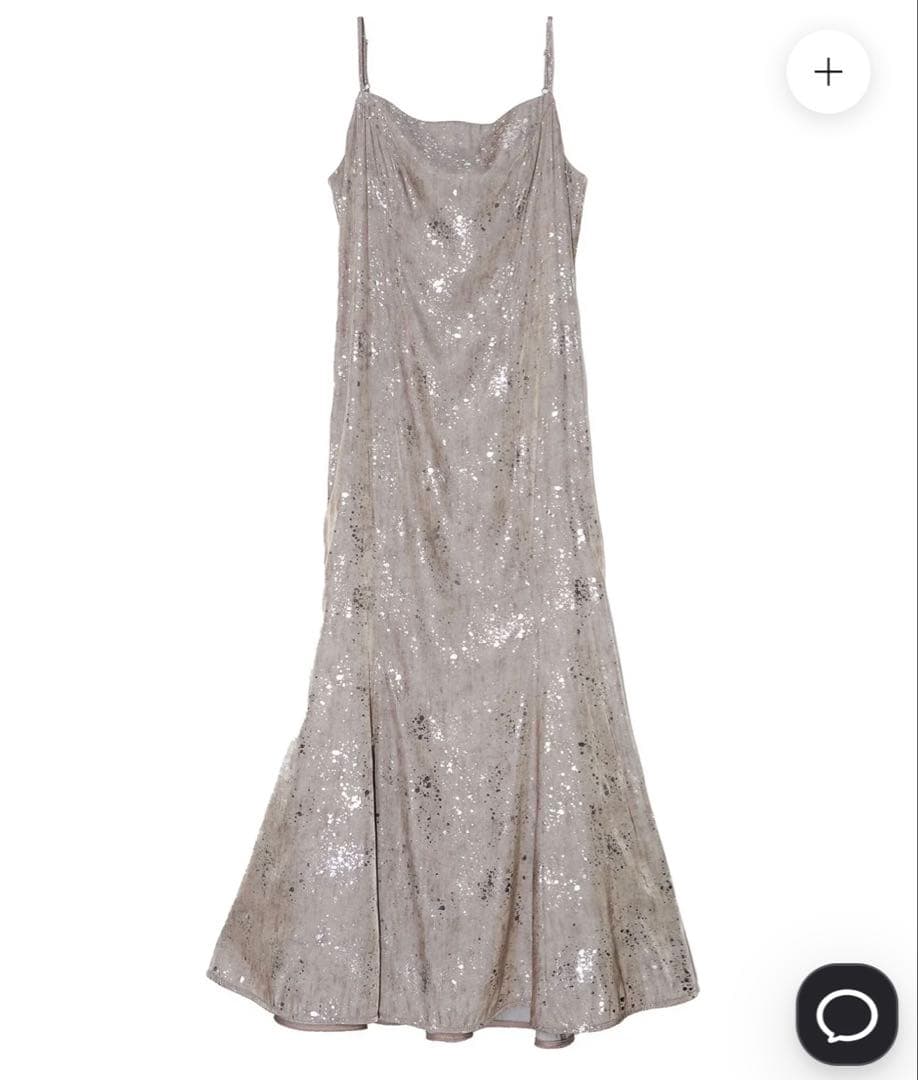 Leja チュールフリルボレロペイントマーメイドワンピースドレス