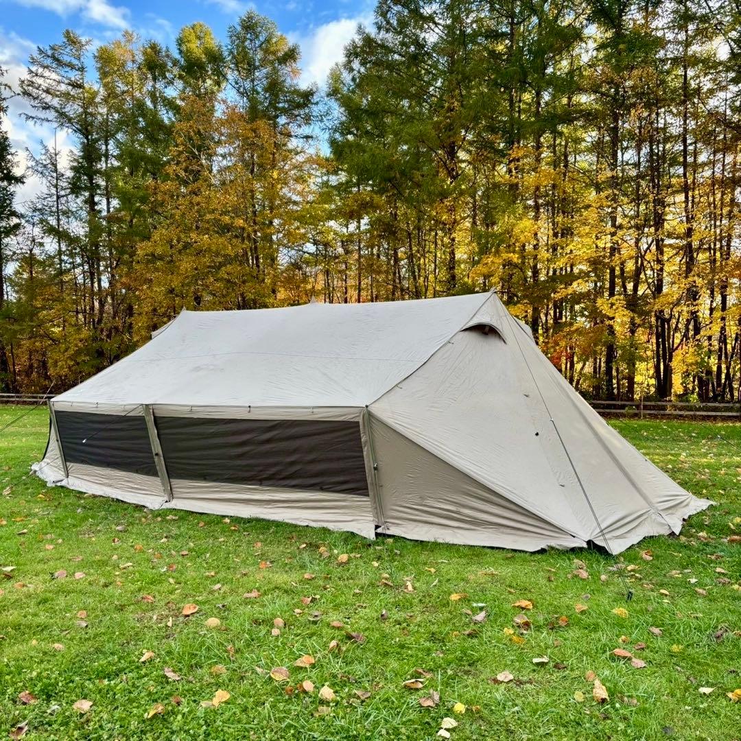 美品 レア 希少 スノーピンク グランベルクL 付属品は新品 大型幕 シェルター