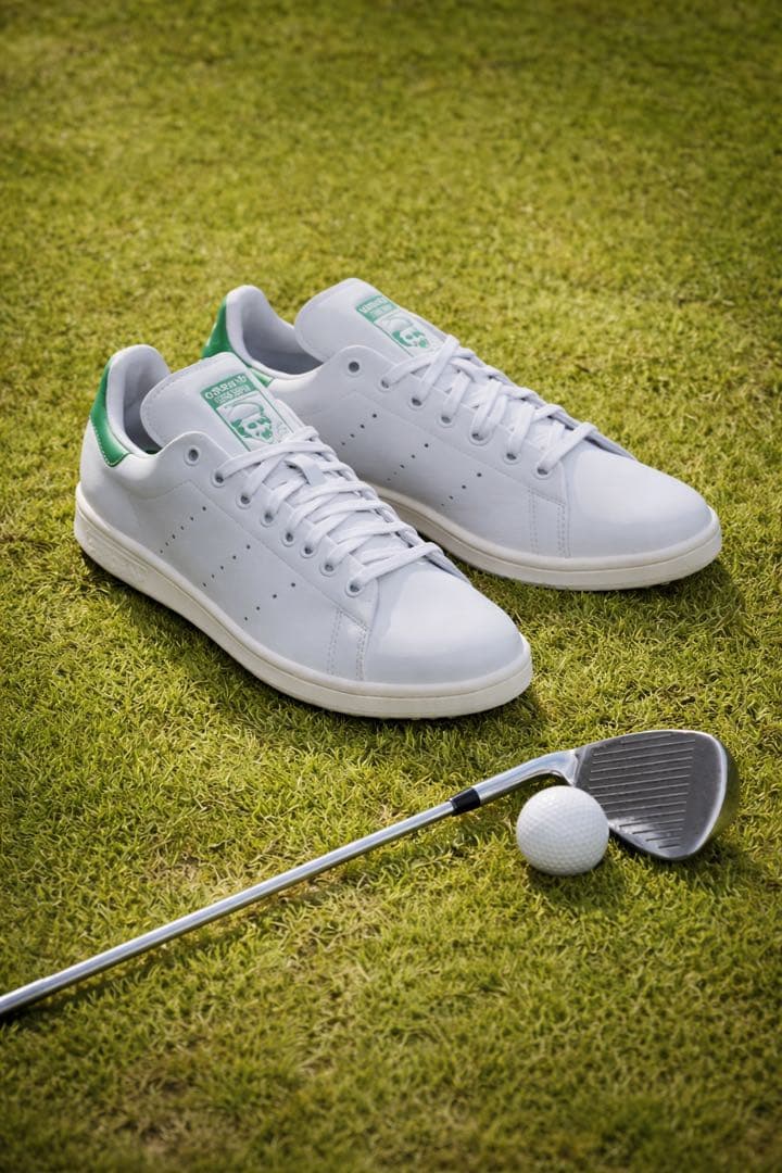 adidas Stan Smith ゴルフシューズ ホワイト/グリーン
