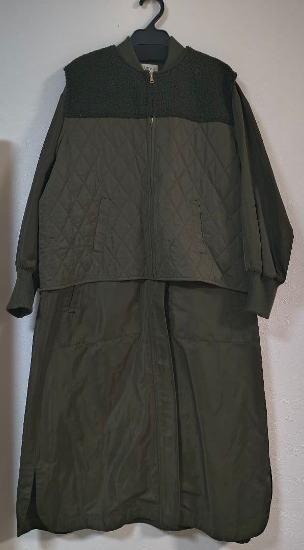セール中★キルティングベスト付き3wayロングコート