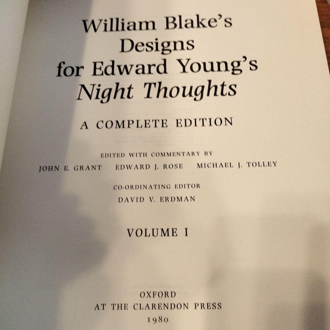 アート・デザイン・音楽 William Blake's Designs for Edward Young