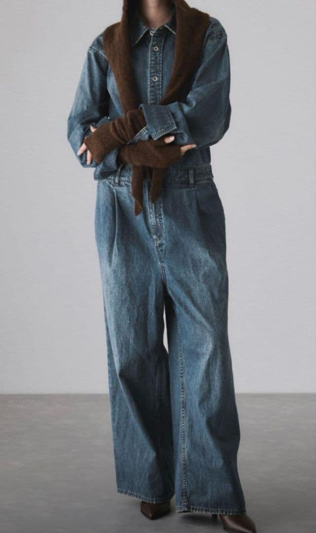 【eri】【2025AW】アダムエロペ デニムジャンプスーツ36
