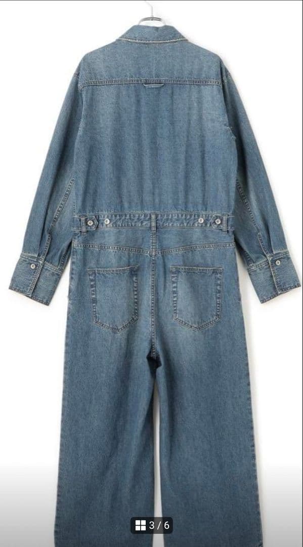 【eri】【2025AW】アダムエロペ デニムジャンプスーツ36