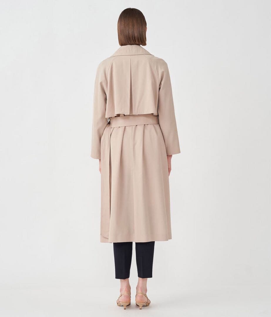 極美品 トゥモローランド Ballsey ウールギャバジン ガウンコート　34