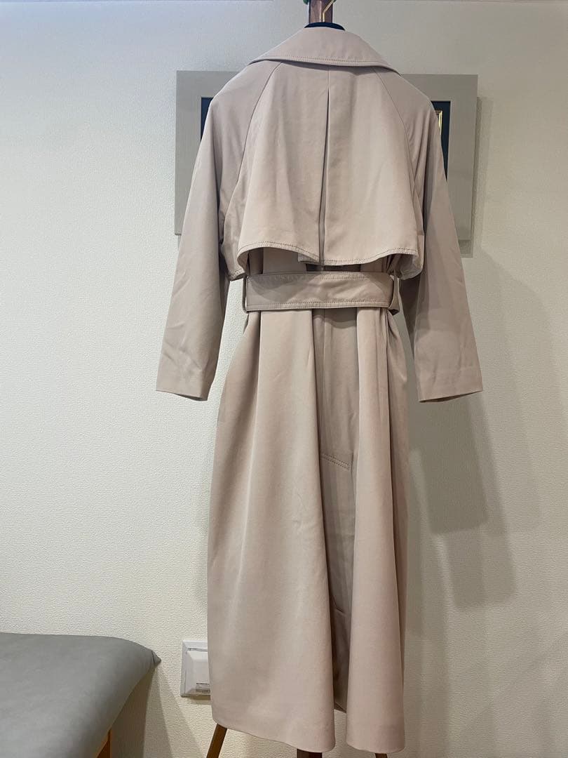 極美品 トゥモローランド Ballsey ウールギャバジン ガウンコート　34