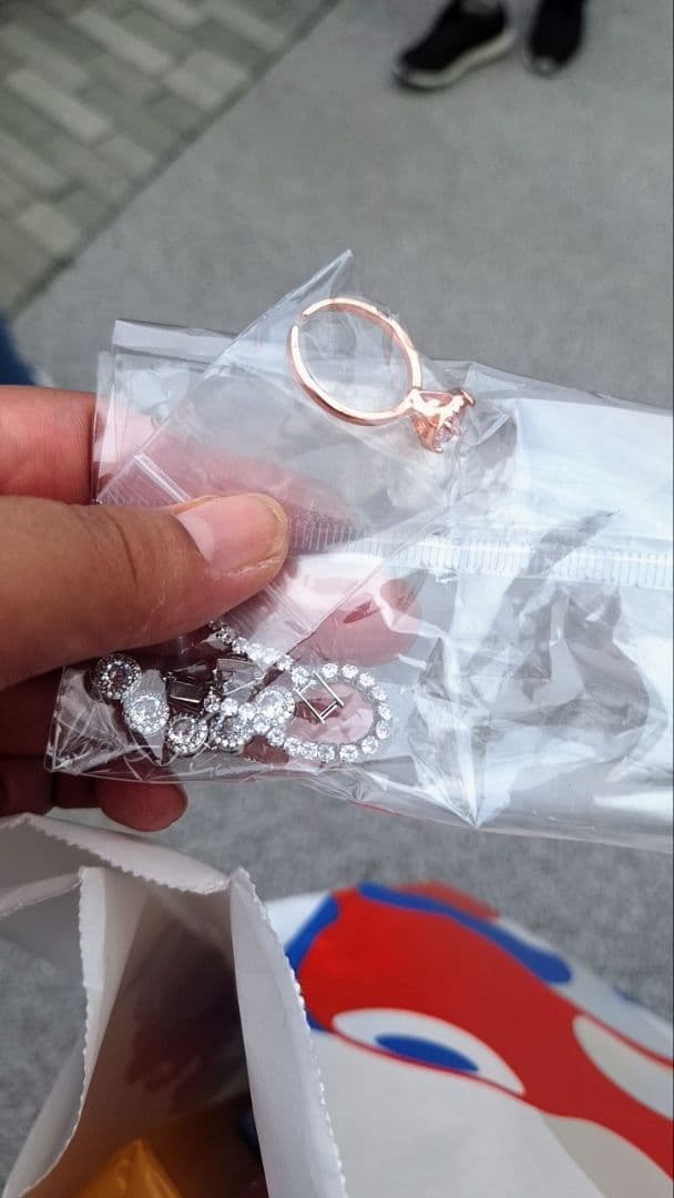 ★万博内購入品★アクアマリンブレスレット&モアサナイトダイヤ