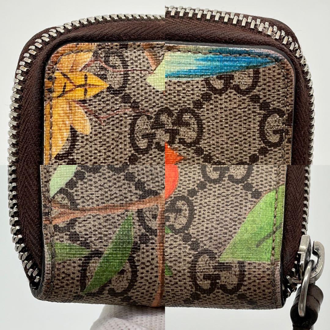 GUCCI ティアン ケース 小銭入れ ラウンドファスナー GGスプリーム
