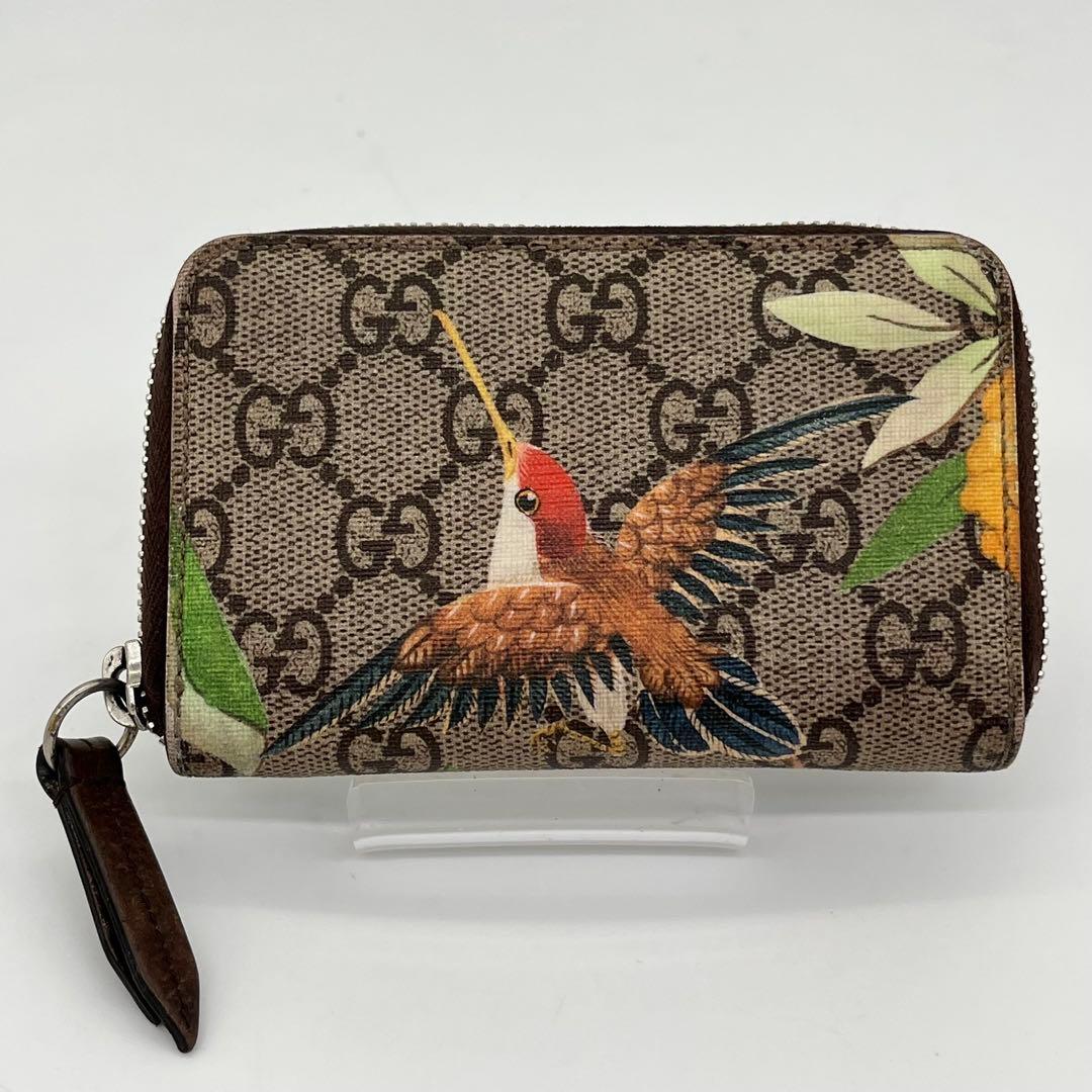 GUCCI ティアン ケース 小銭入れ ラウンドファスナー GGスプリーム