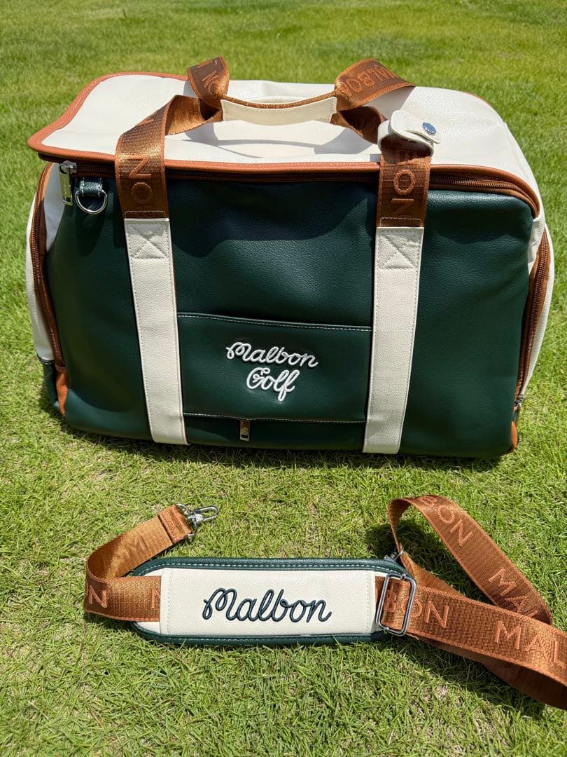 即日発送Malbon ゴルフバッグマルボンゴルフボストンバッググリーン