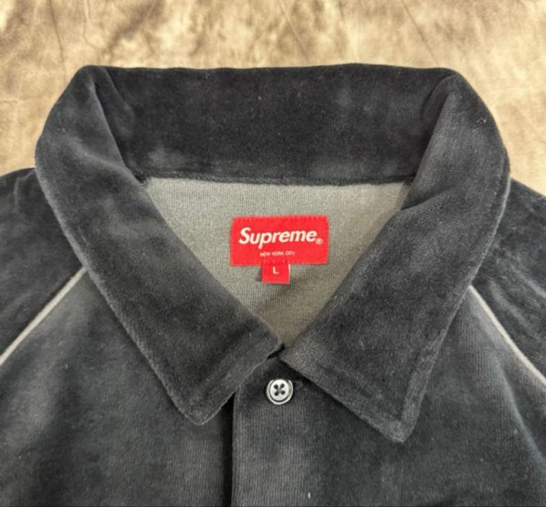 トップス supreme velour polo shirt