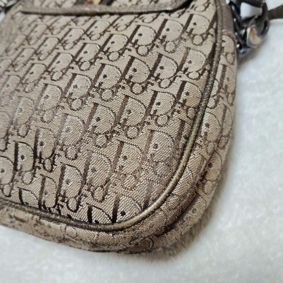 ディオール　ショルダーバッグ　3way　トロッター　レオパード　チェーン　Y2K