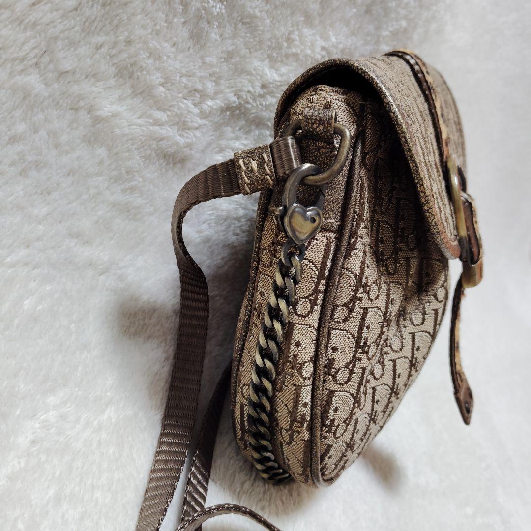 ディオール　ショルダーバッグ　3way　トロッター　レオパード　チェーン　Y2K