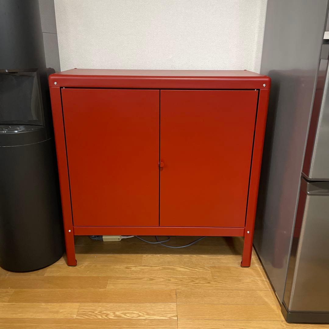 IKEA廃盤カラー:レッド　KOLBJÖRN（コールビョーン）キャビネット