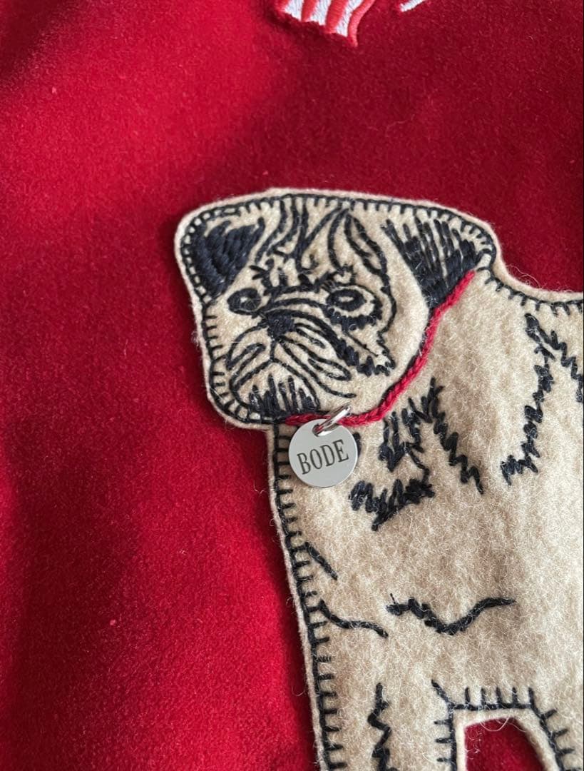 v*K様 BODE ボード スーベニアジャケット スカジャン　スタジャンレッド