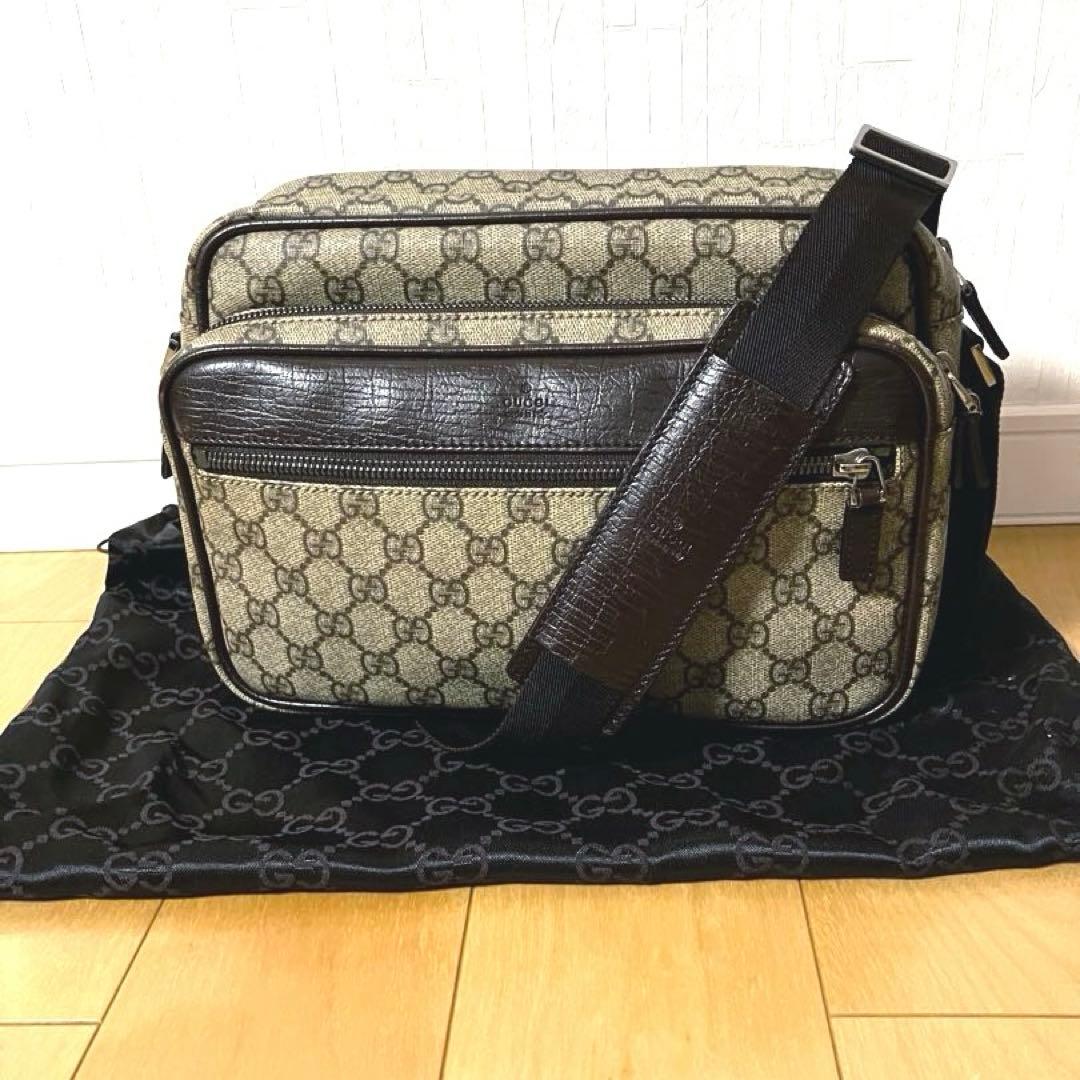 グッチ メッセンジャー ショルダーバッグ GGスプリーム 114531