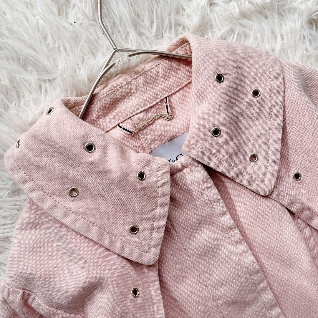 【美品】マックスマーラ ロングスプリングコート 大きいサイズ ピンク ベルト付き