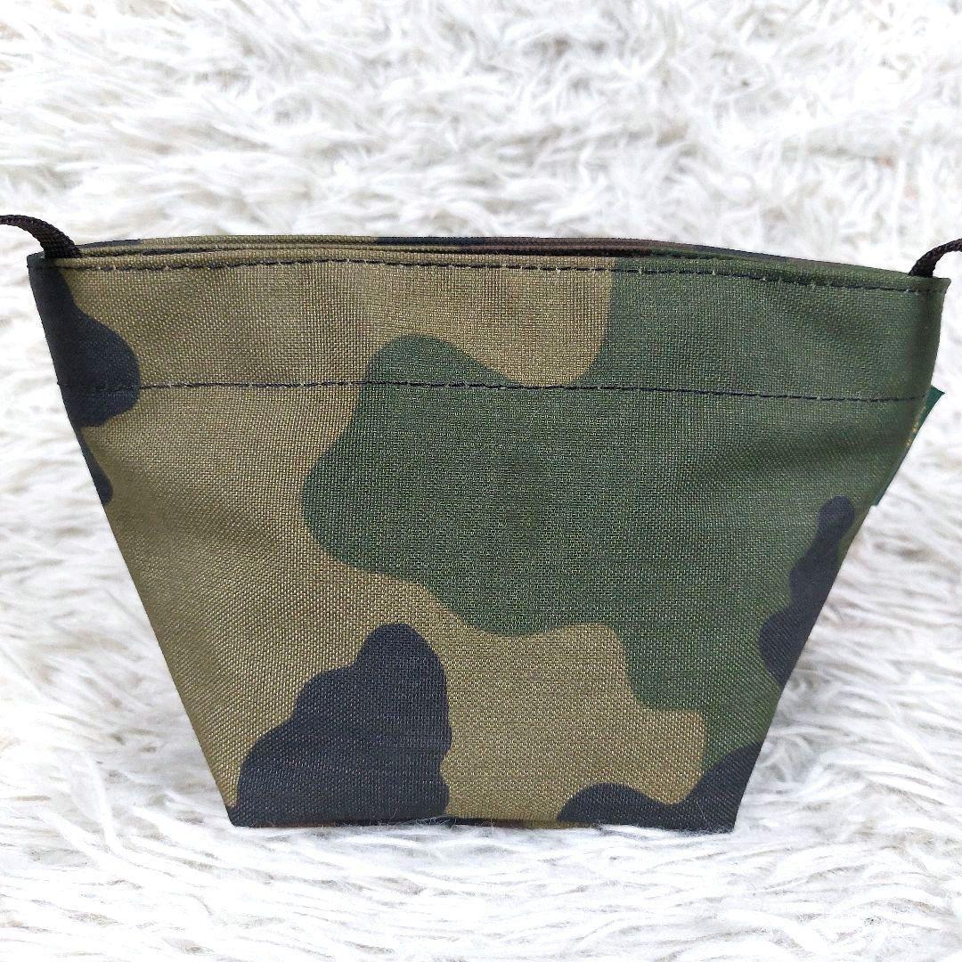 エルベシャプリエ ナイロン 舟型 XS 迷彩柄カモフラ ミニショルダーバッグ 緑