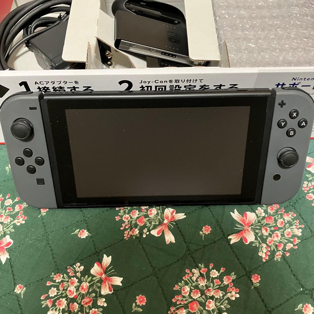 【強化版】Nintendo Switch ニンテンドースイッチ　グレー