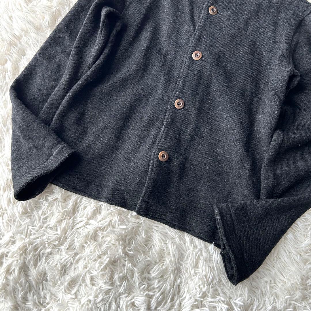 希少✨　美品　45rpm ウール縮絨　スタンドカラージャケット　ロゴ刺繍