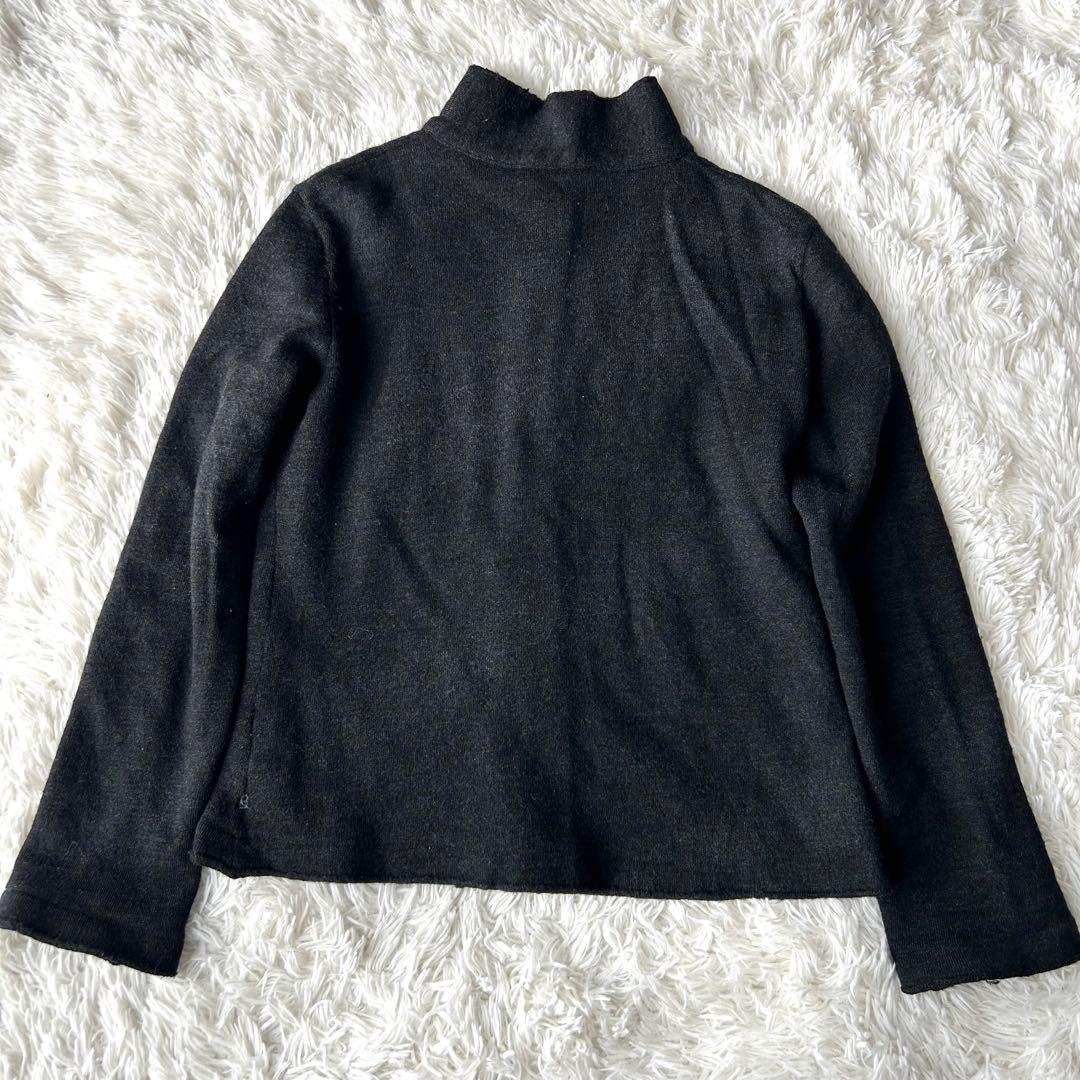 希少✨　美品　45rpm ウール縮絨　スタンドカラージャケット　ロゴ刺繍