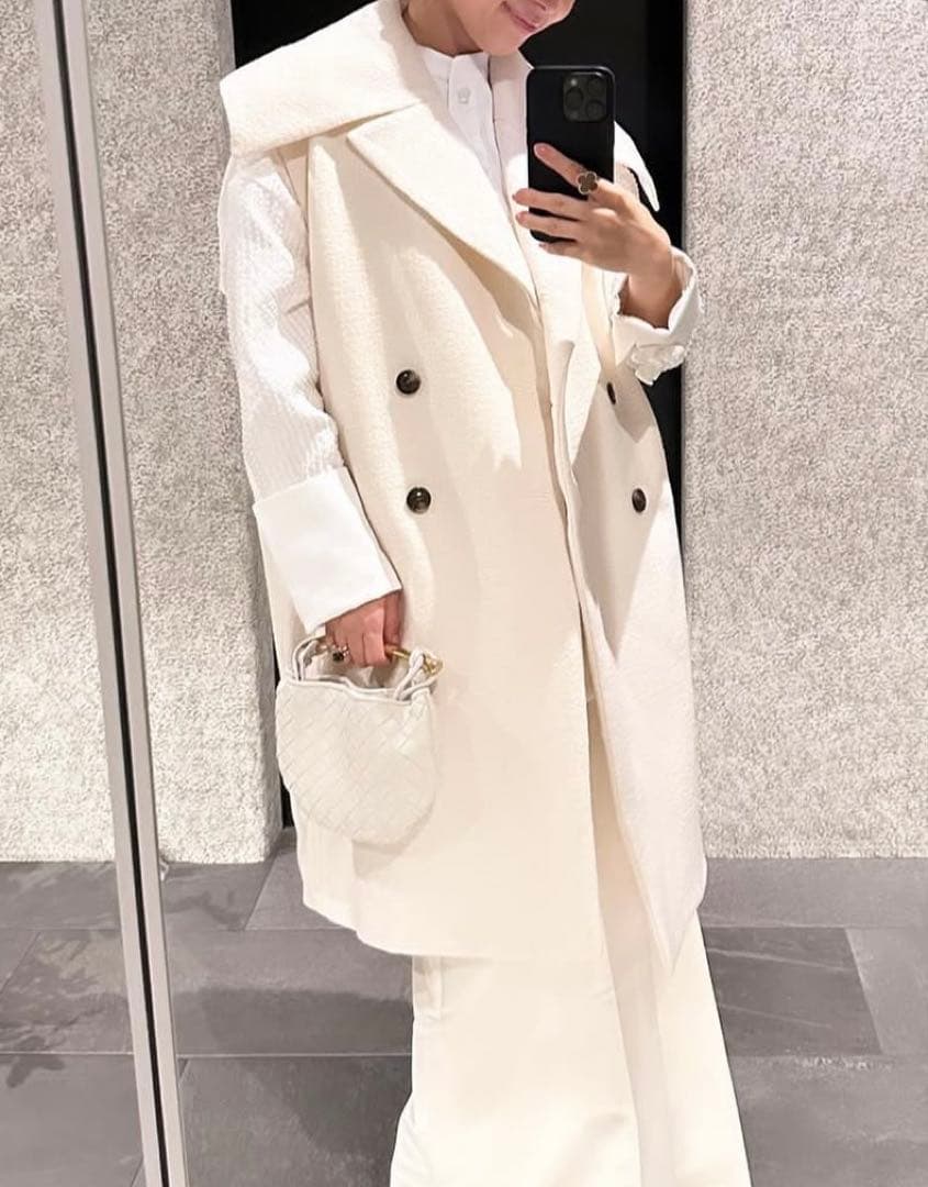 【最終価格】yori shirocon ボコボコビッグカラージレ