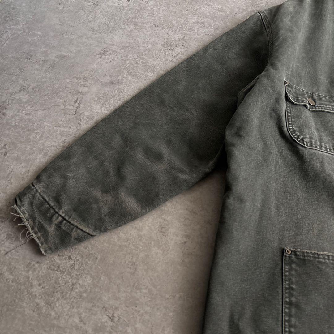 USA製■00's■carhartt【XL】モスグリーン チョアコート フェード