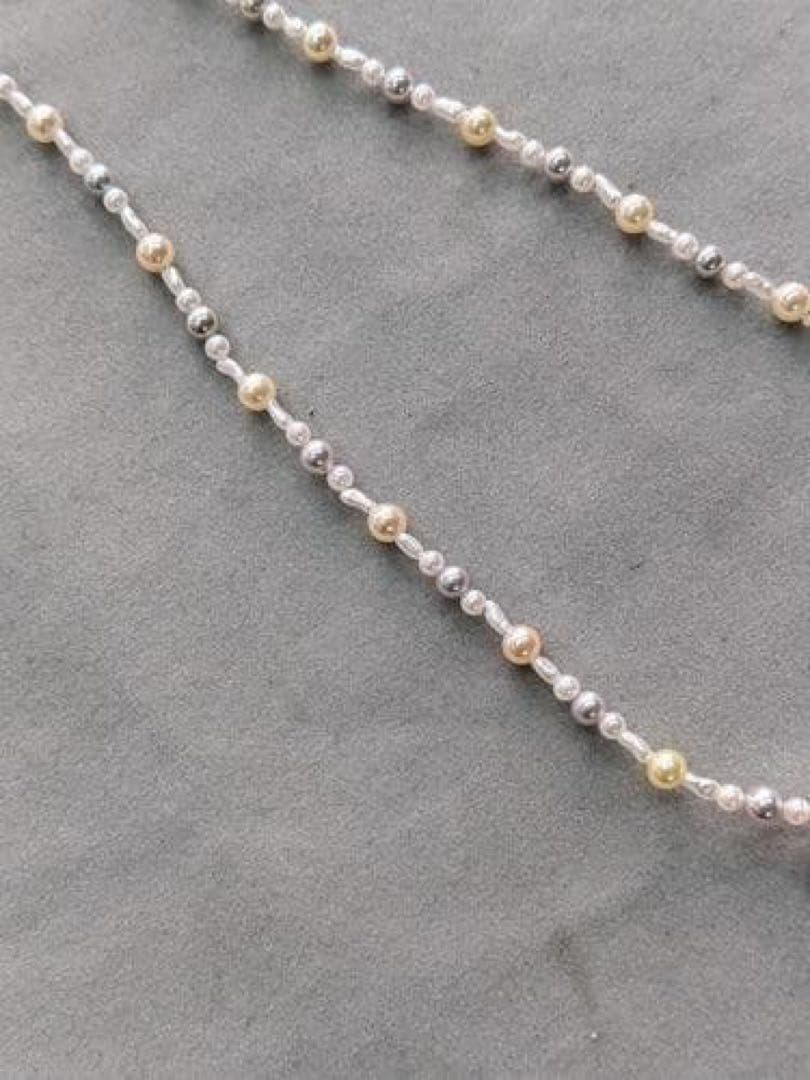 ☆あこや真珠ネックレス☆ケシ・ベビーパール使用 50cm