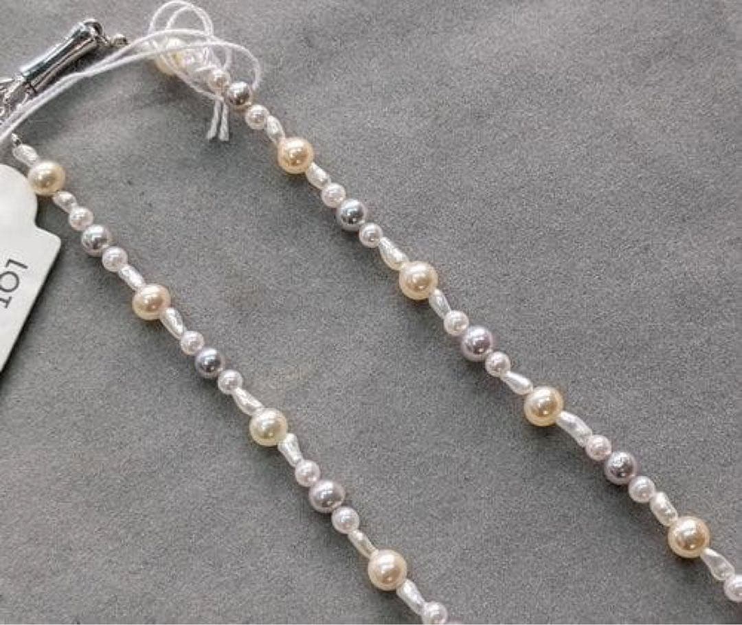 ☆あこや真珠ネックレス☆ケシ・ベビーパール使用 50cm