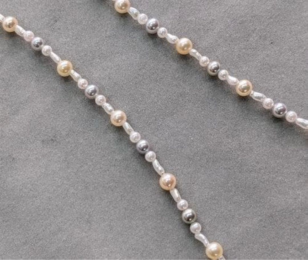 ☆あこや真珠ネックレス☆ケシ・ベビーパール使用 50cm