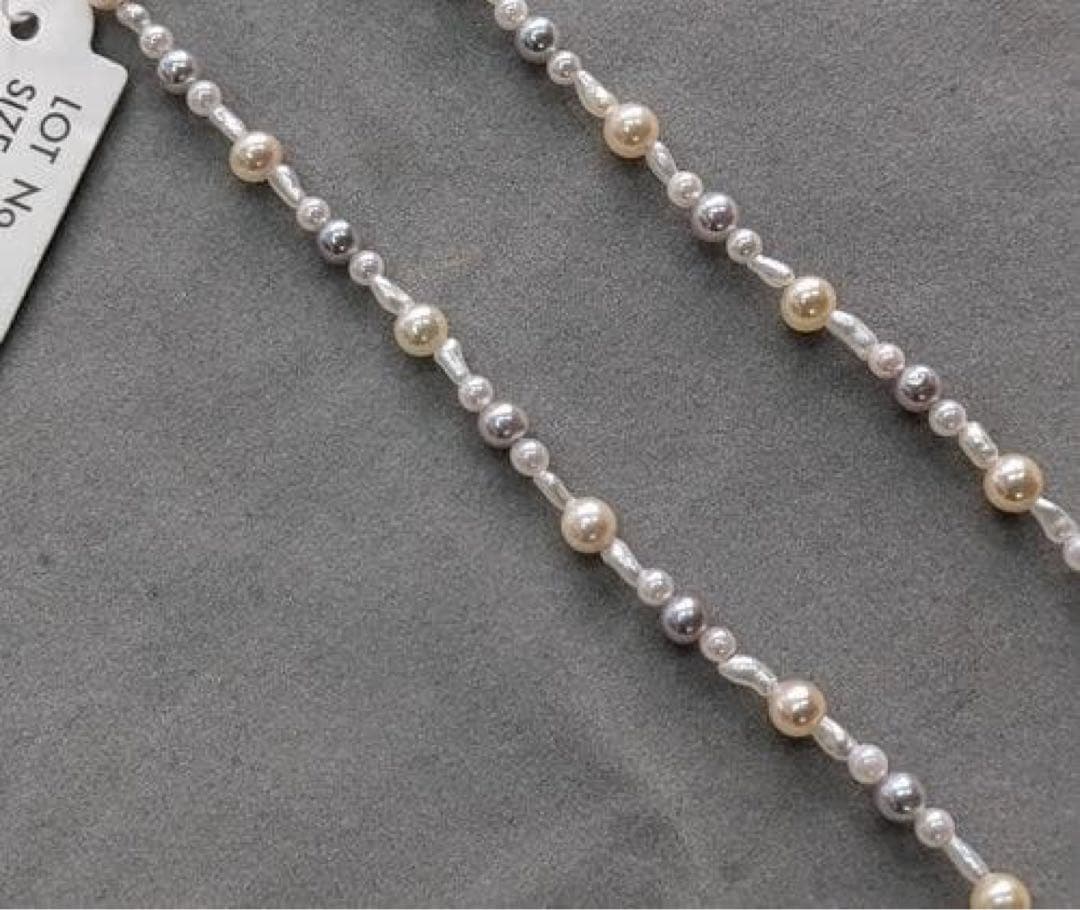 ☆あこや真珠ネックレス☆ケシ・ベビーパール使用 50cm