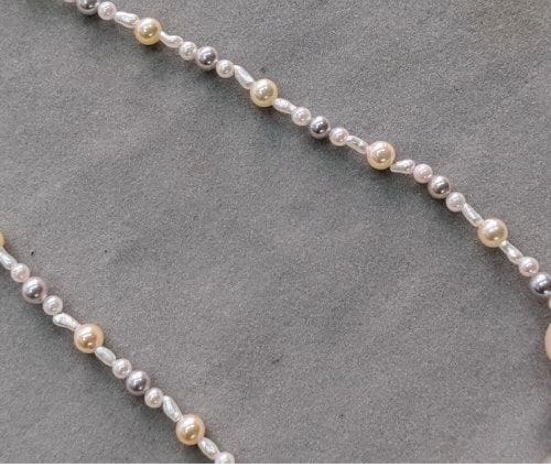 ☆あこや真珠ネックレス☆ケシ・ベビーパール使用 50cm