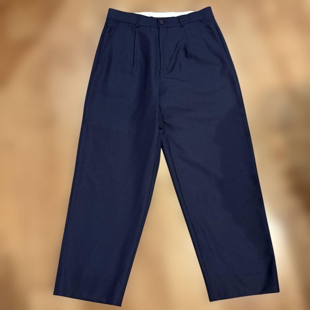 supreme Pleated Trouser navy 30 スラックス