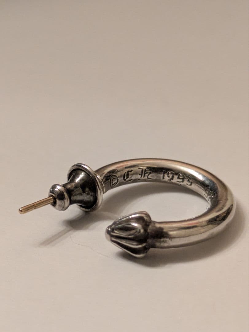 CHROME HEARTS　HOOP PLAIN　ピアス　片耳用