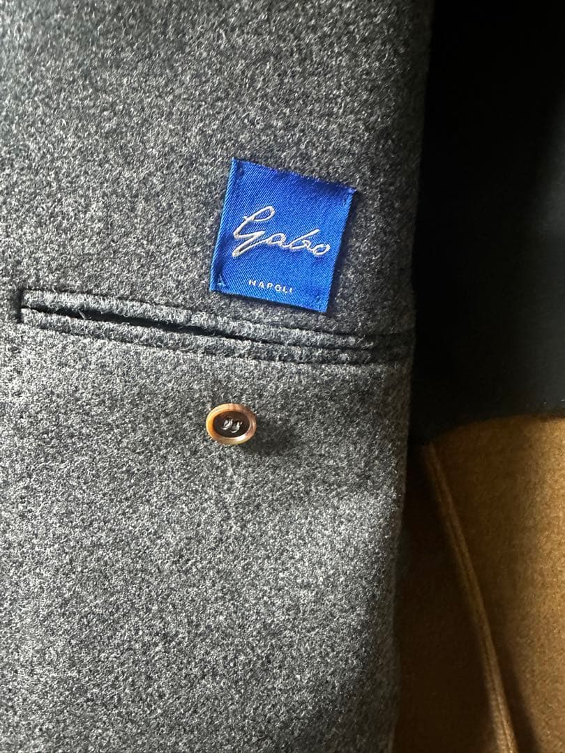 Gabo 44 ウールフランネル ダブルフェイスシングル3Bチェスターコート