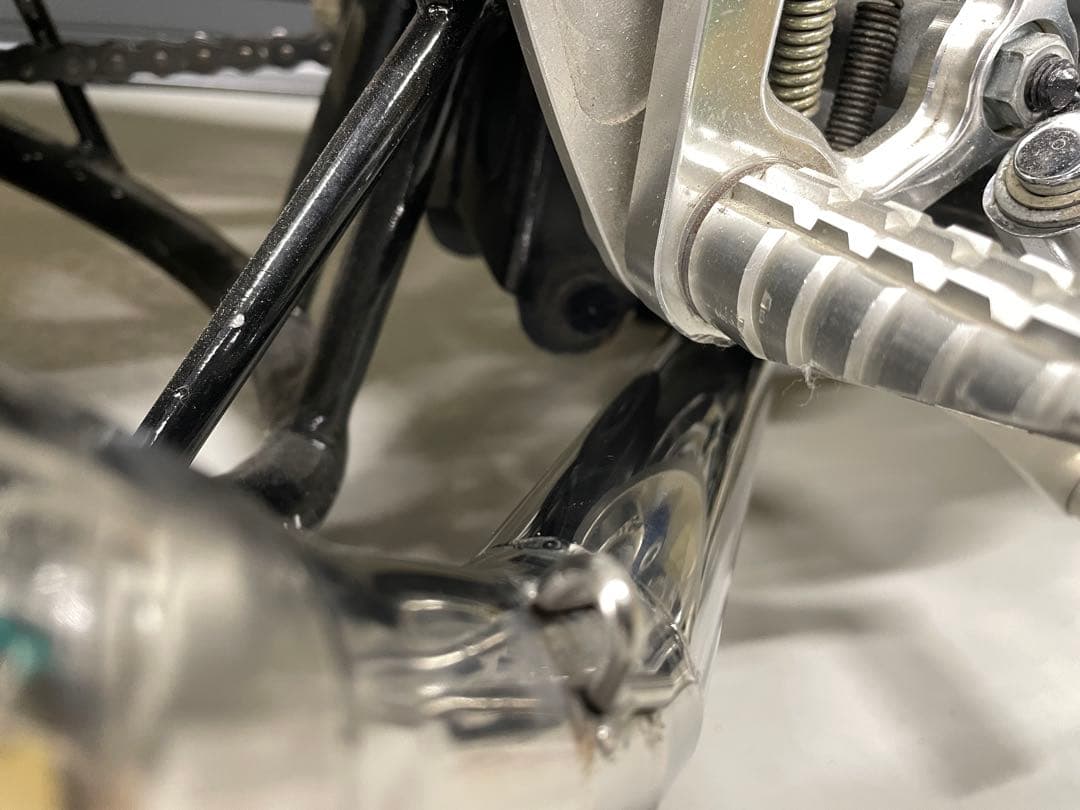 ダックスとモンキー　車高短用　ワンオフ　エキパイ　ステンレス製　エキパイのみ