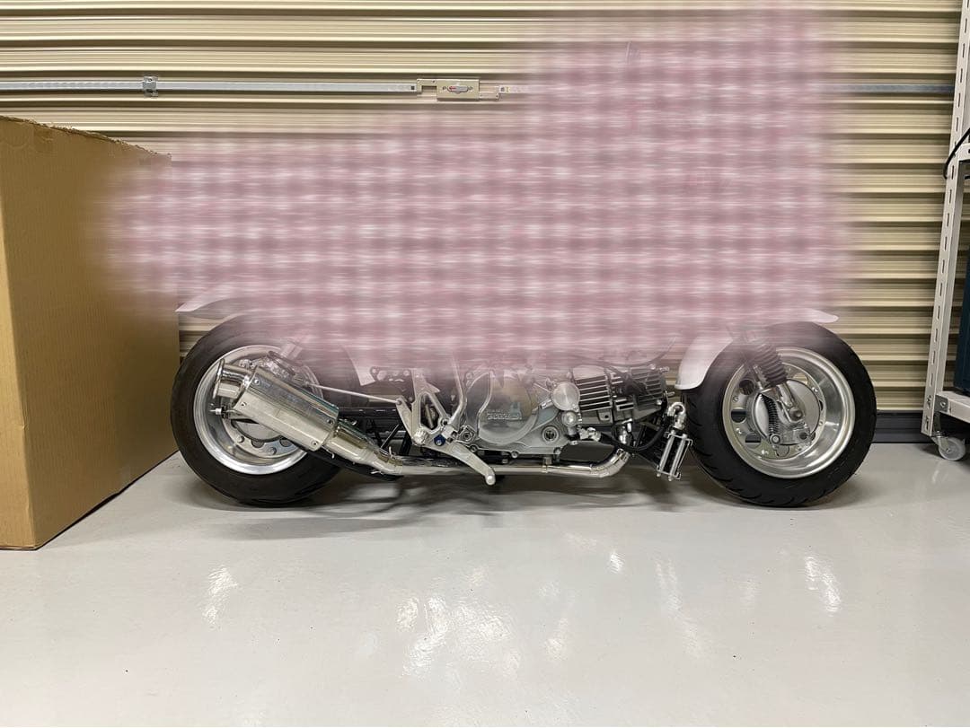 ダックスとモンキー　車高短用　ワンオフ　エキパイ　ステンレス製　エキパイのみ