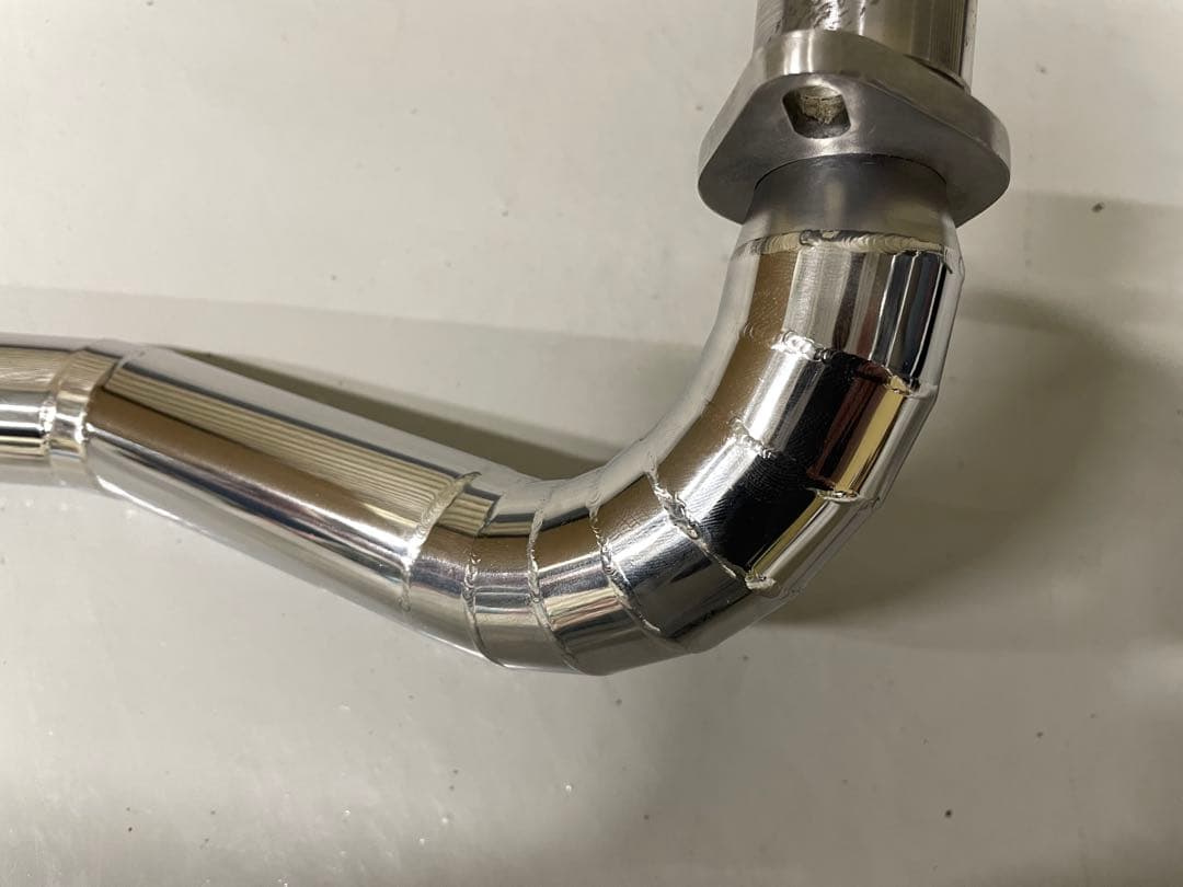 ダックスとモンキー　車高短用　ワンオフ　エキパイ　ステンレス製　エキパイのみ
