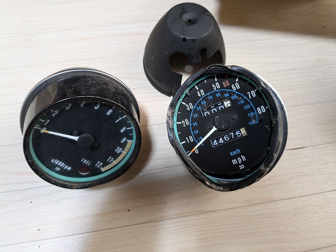 当時物 KZ650 ザッパー メーターセット 動作未確認　Z1 KZ1000Z2
