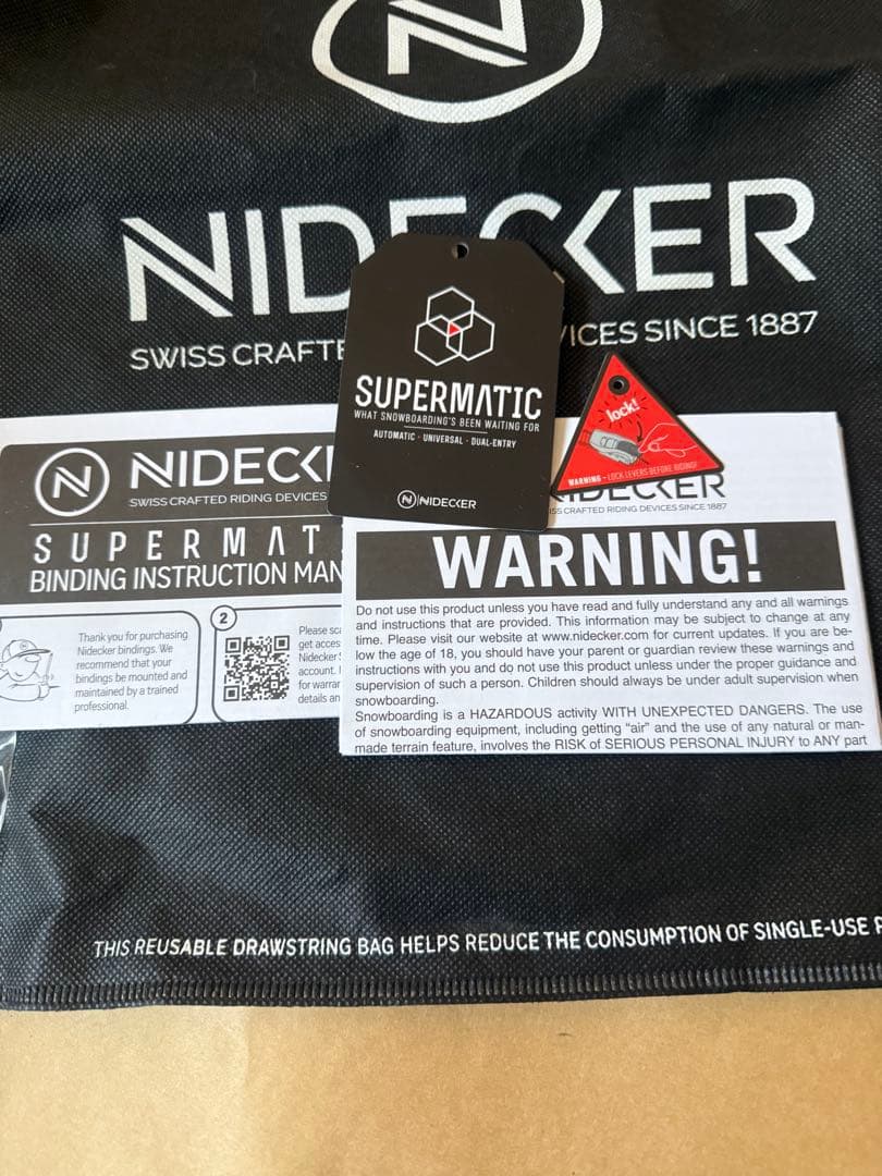 中古 Nidecker SUPERMATIC バインディング ブラック