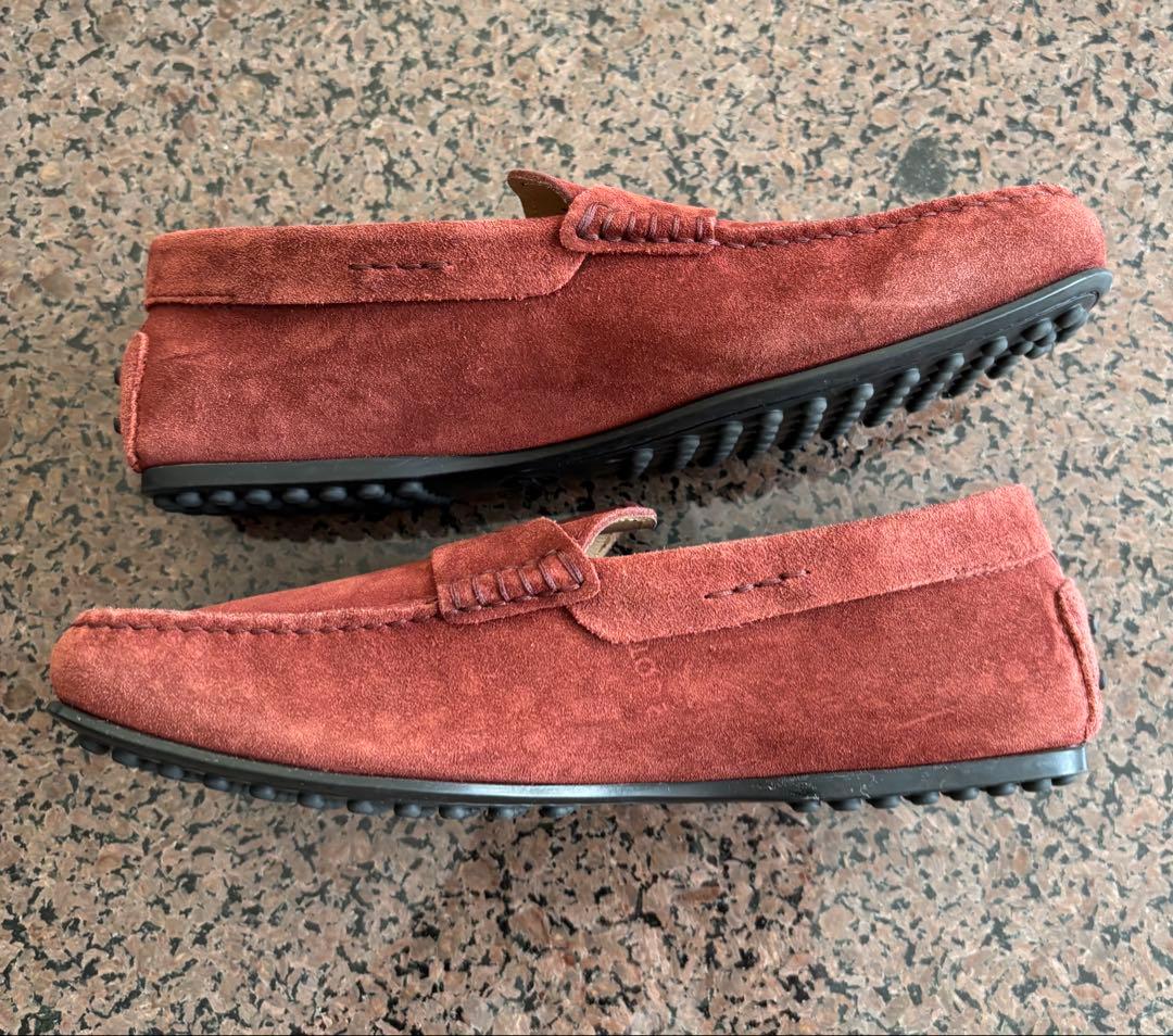 美品！TOD'S トッズ スエードドライビングシューズ 色 : バーガンディ