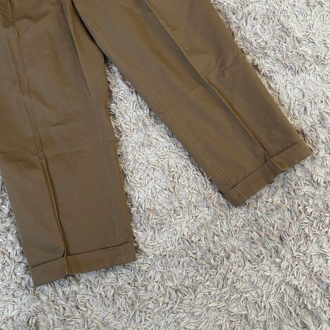 NEAT ニート コットンツータックワイドスラックス ジップフライ 44